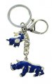 Rhinoceros and Elephant Keychain (Blue)
